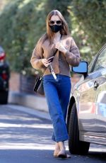 LILY COLLINS in Denim Out in Los Angeles 01/20/2021