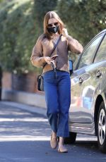 LILY COLLINS in Denim Out in Los Angeles 01/20/2021
