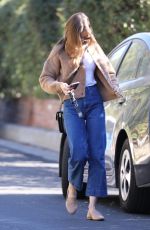 LILY COLLINS in Denim Out in Los Angeles 01/20/2021
