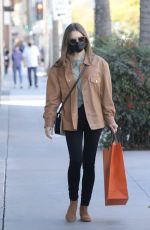LILY COLLINS Shopping at Hermes Store in Los Angeles 01/14/2021