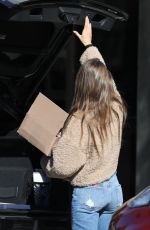 LILY COLLINS Shopping at Jewerly Store in Beverly Hills 01/11/2021