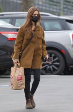 LILY COLLINS Shopping at Trader Joe