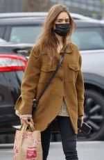 LILY COLLINS Shopping at Trader Joe