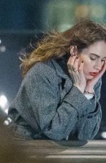 LILY JAMES on the Set of What