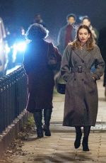 LILY JAMES on the Set of What