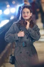 LILY JAMES on the Set of What