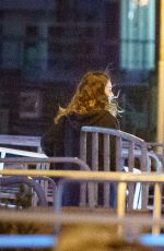 LILY JAMES on the Set of What