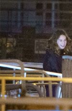 LILY JAMES on the Set of What
