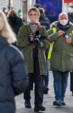 LILY JAMES on the Set of What