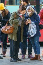 LILY JAMES on the Set of What