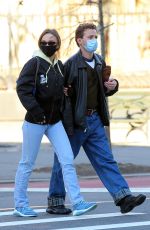 LILY-ROSE DEPP Out with a Friend in New York 01/07/2021