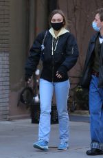 LILY-ROSE DEPP Out with a Friend in New York 01/07/2021