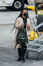 LORI HARVEY at Airport in Salt Lake City 12/30/2020