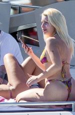 LOTTIE MOSS in Bikini at a Boat in Cabo San Lucas 01/19/2021