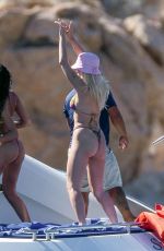 LOTTIE MOSS in Bikini at a Boat in Cabo San Lucas 01/19/2021