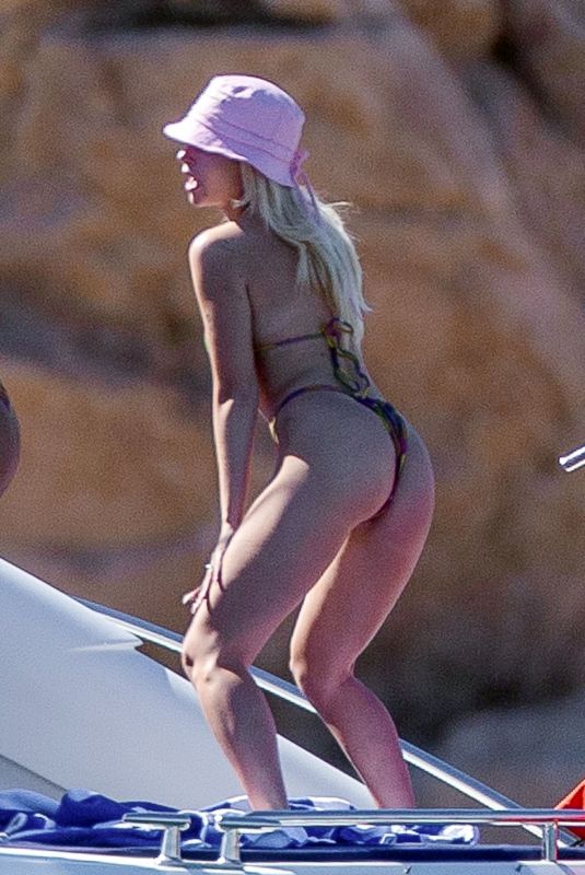 LOTTIE MOSS in Bikini at a Boat in Cabo San Lucas 01/19/2021
