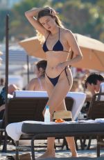 LOUISA WARWICK in Bikini at a Beach in Miami 01/10/2021