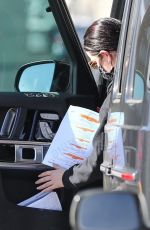 LUCY HALE Accidentally Backs into a Prius Behind in Los Angeles 01/15/2021