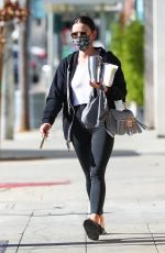 LUCY HALE Arrives at a Gym in Los Angeles 01/15/2021