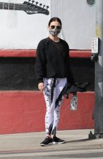 LUCY HALE Arrives at a Private Gym in Los Angeles 01/25/2021