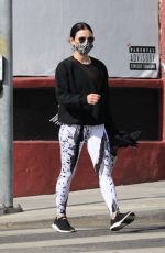 LUCY HALE Arrives at a Private Gym in Los Angeles 01/25/2021