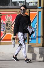 LUCY HALE Arrives at a Private Gym in Los Angeles 01/25/2021