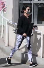 LUCY HALE Arrives at a Private Gym in Los Angeles 01/25/2021