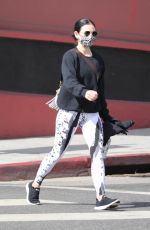 LUCY HALE Arrives at a Private Gym in Los Angeles 01/25/2021