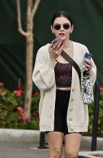 LUCY HALE Grabbing Food To Go in West Hollywood 01/25/2021