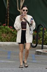 LUCY HALE Grabbing Food To Go in West Hollywood 01/25/2021