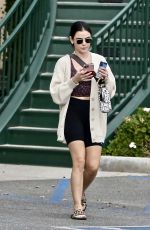 LUCY HALE Grabbing Food To Go in West Hollywood 01/25/2021