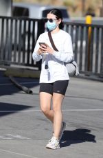 LUCY HALE Heading to a Gym in Los Angeles 01/11/2021