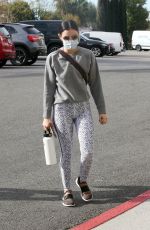 LUCY HALE Heading to a Gym in Los Angeles 01/13/2021