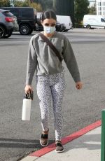 LUCY HALE Heading to a Gym in Los Angeles 01/24/2021