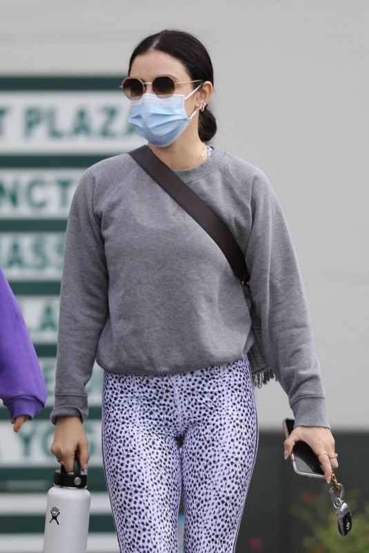 LUCY HALE Heading to a Gym in Los Angeles 01/24/2021