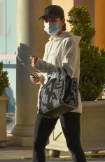 LUCY HALE Leaves LaserAway Hair Removal in Sherman Oaks 01/04/2021