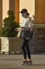 LUCY HALE Leaves LaserAway Hair Removal in Sherman Oaks 01/04/2021