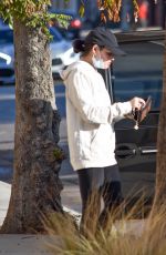 LUCY HALE Leaves LaserAway Hair Removal in Sherman Oaks 01/04/2021