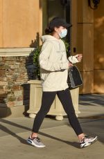 LUCY HALE Leaves LaserAway Hair Removal in Sherman Oaks 01/04/2021