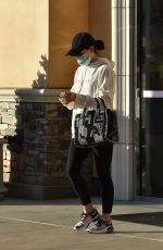 LUCY HALE Leaves LaserAway Hair Removal in Sherman Oaks 01/04/2021