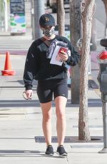 LUCY HALE Out and About in Los Angeles 01/25/2021