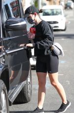 LUCY HALE Out and About in Los Angeles 01/25/2021