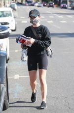 LUCY HALE Out and About in Los Angeles 01/25/2021