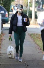 LUCY HALE Out and About in Studio City 01/05/2021