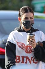 LUCY HALE Out for Coffee in Los Angeles 01/06/2021