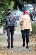 LUCY HALE Out Hiking in Los Angeles 01/02/2021