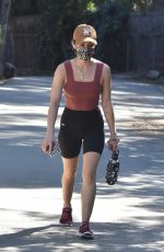 LUCY HALE Out Hiking in Studio City 01/14/2021