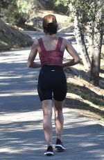 LUCY HALE Out Hiking in Studio City 01/14/2021