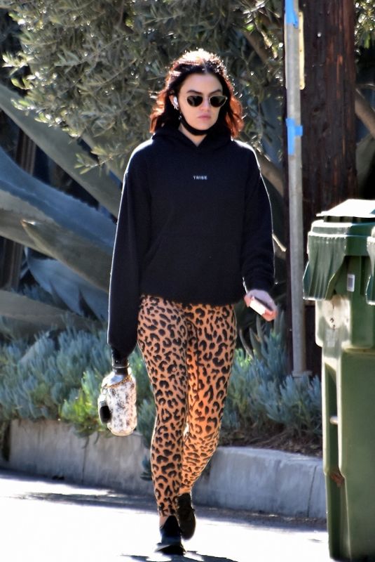LUCY HALE Out Hiking in Studio City 01/26/2021