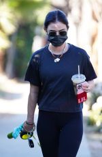 LUCY HALE Out Hiking with Her Dog in Los Angeles 01/18/2021